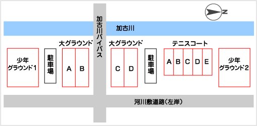 コート図のイラスト