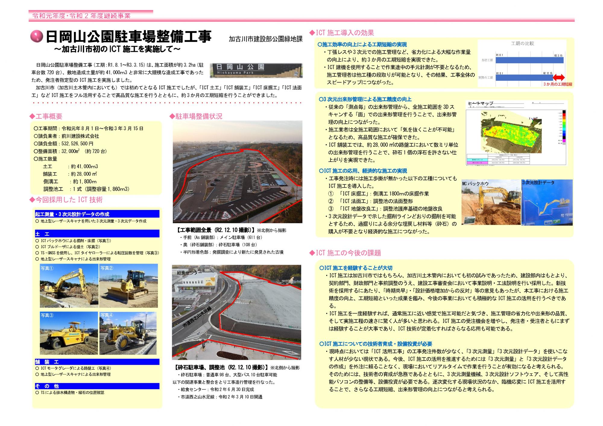 日岡山公園駐車場整備工事