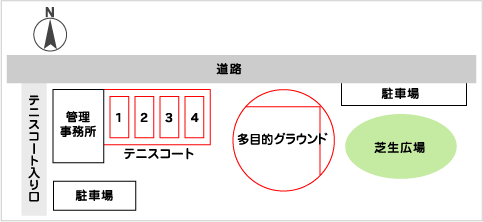 コート図のイラスト