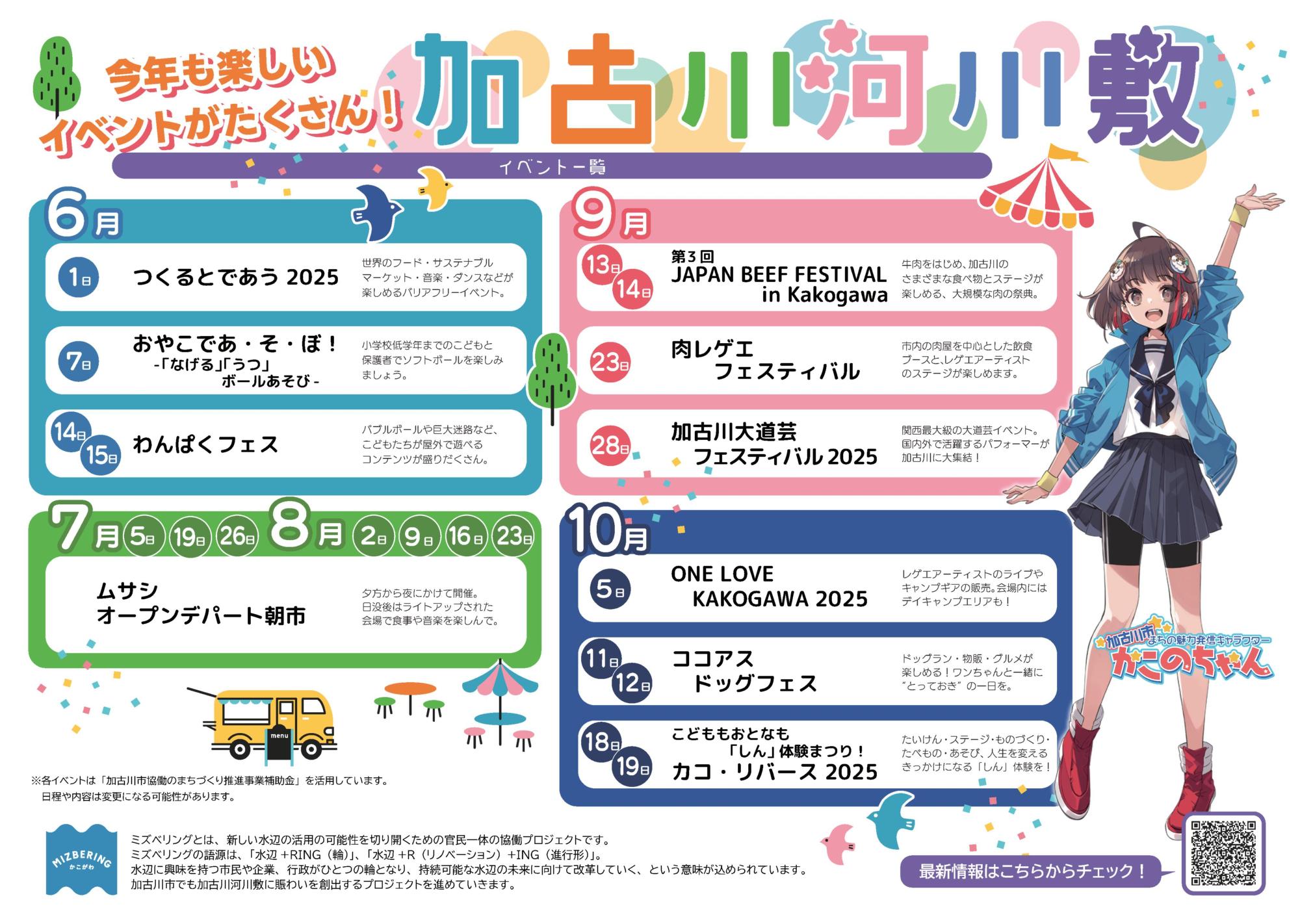 かわまちづくりを紹介する事業PRチラシ表面