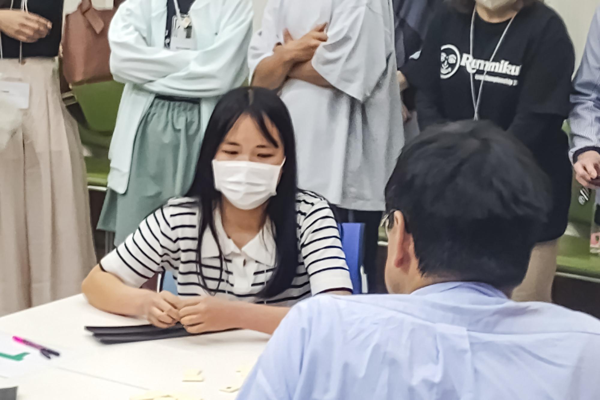 大会で対戦する先田さん