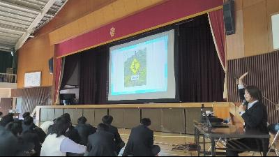 はりま自動車教習所の講話の様子