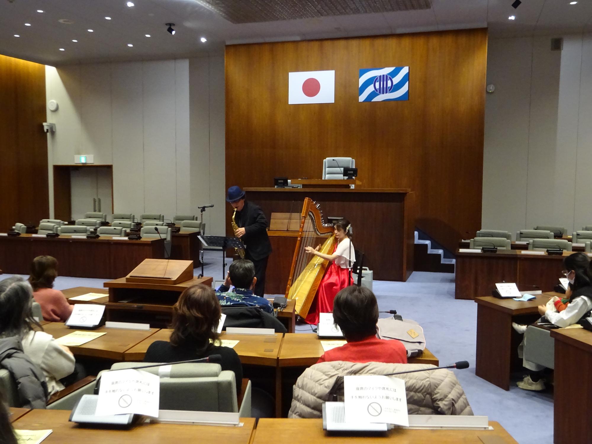 議場コンサートの様子