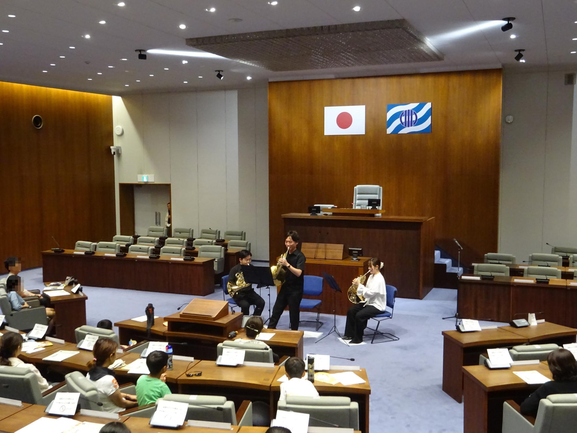 議場コンサートの様子