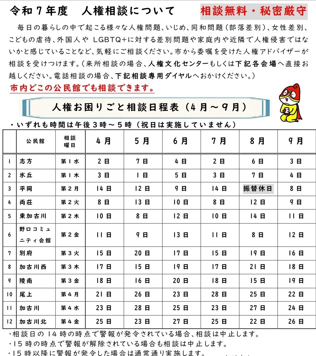 人権お困りごと相談R7前期