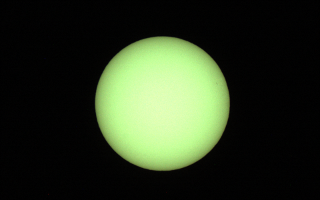 小型太陽望遠鏡で見た太陽