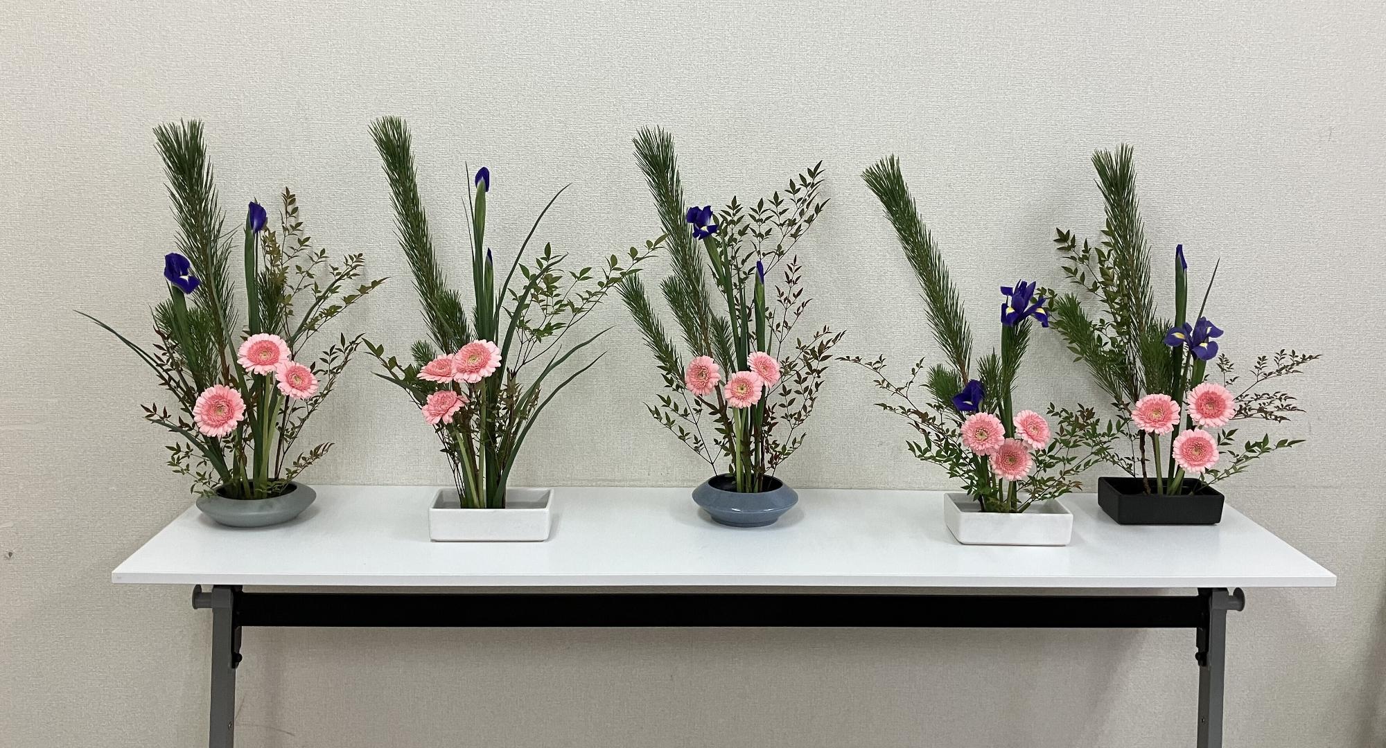 全員の作品を並べています