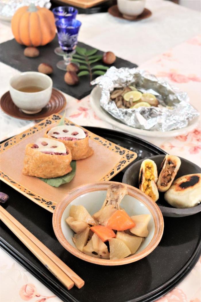 川端先生のお手本料理。筑前煮など