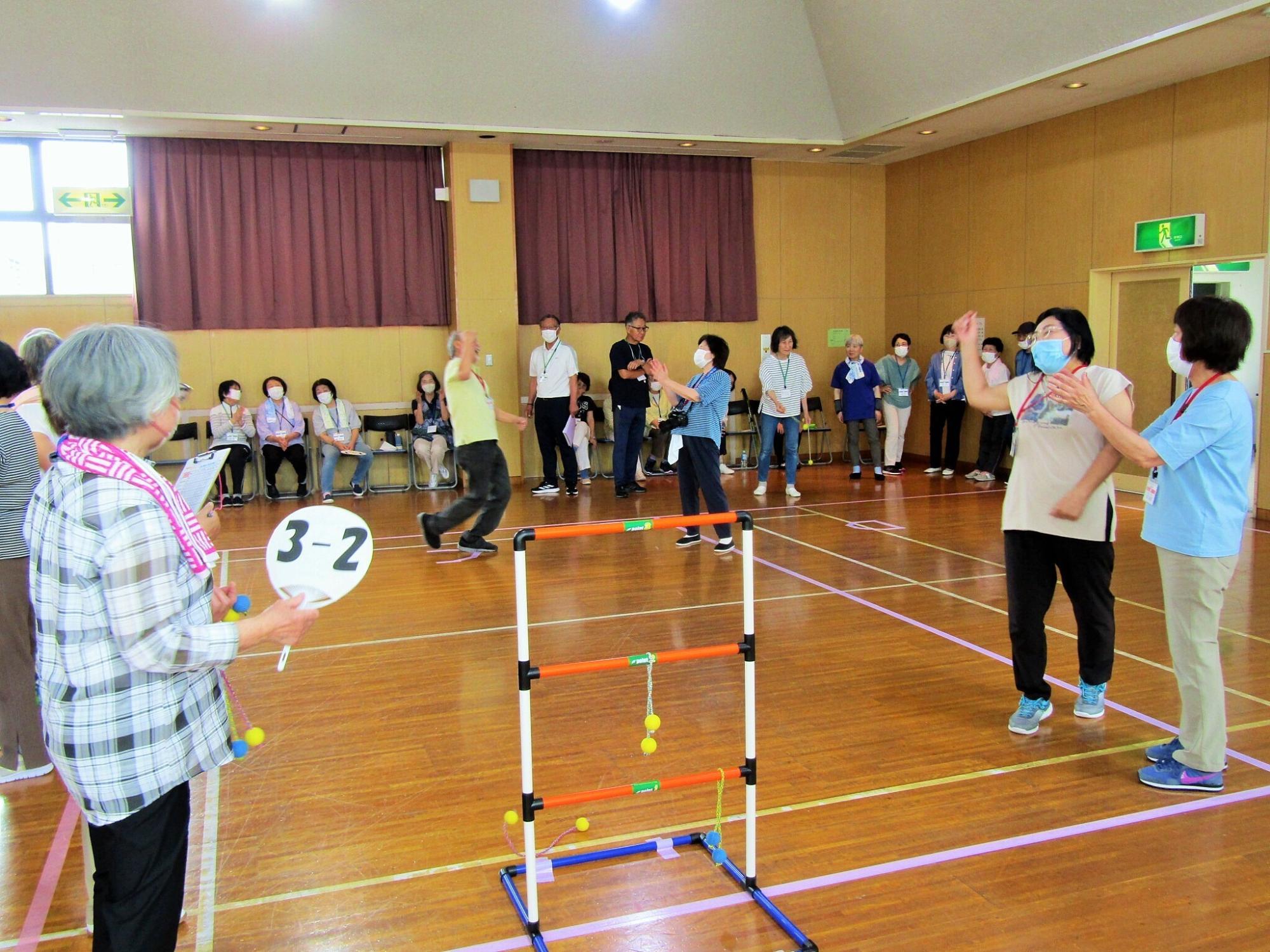 親睦スポーツラダーゲッター大会の様子