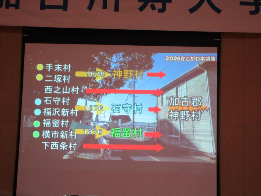 加古川市誕生までの歴史をスライドで学ぶ