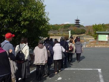 備中国分寺に向かう様子