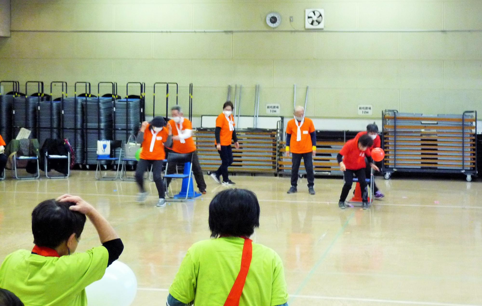 ケツ圧測定リレーの様子