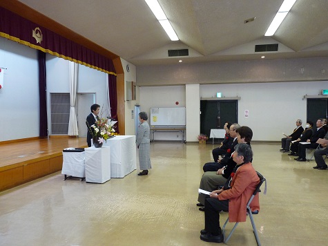 卒業証書授与の様子