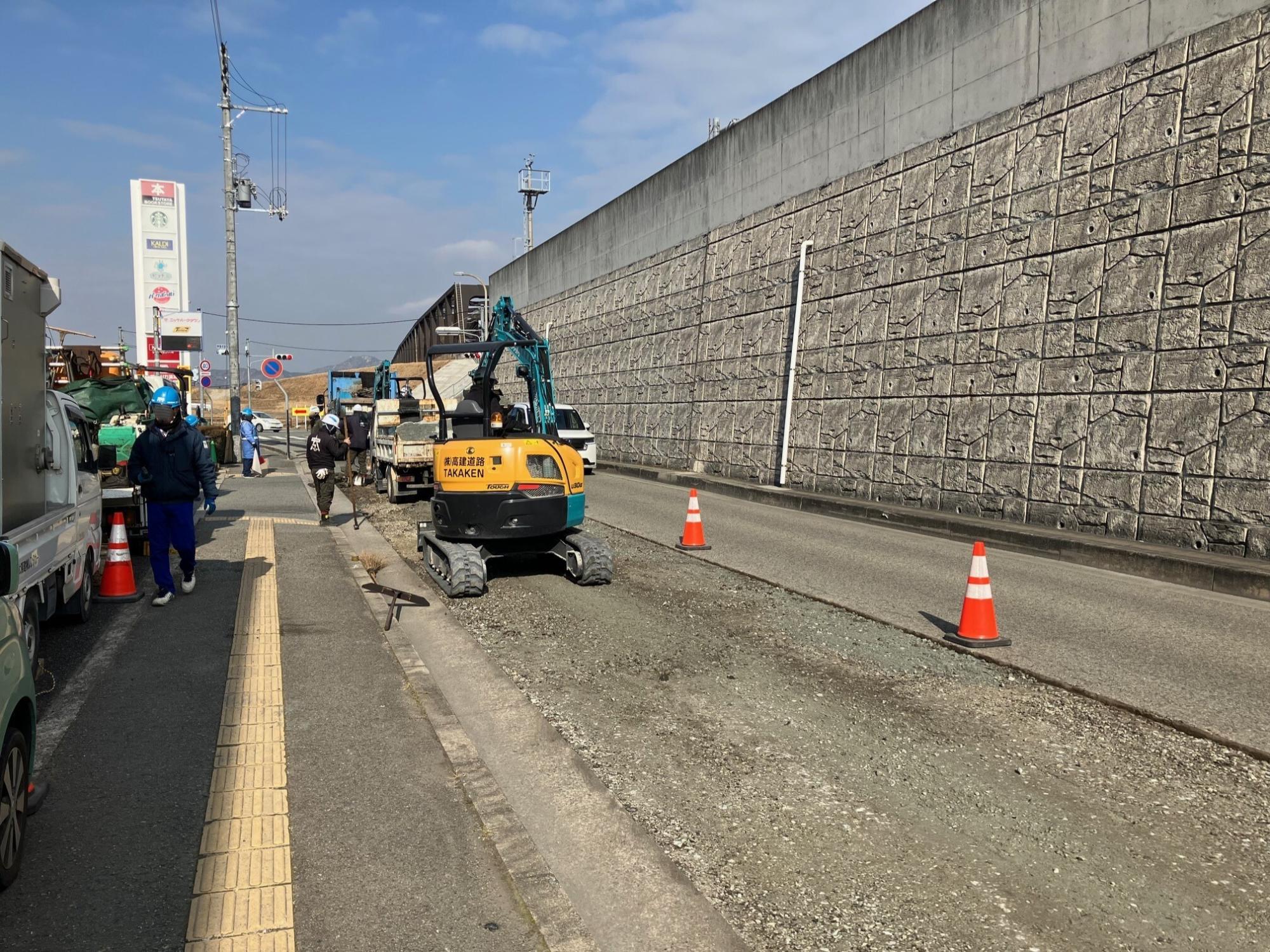 河川敷工事の様子5