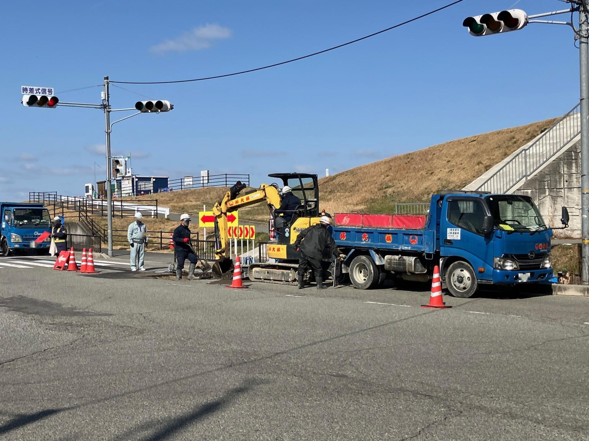 河川敷整備の様子6