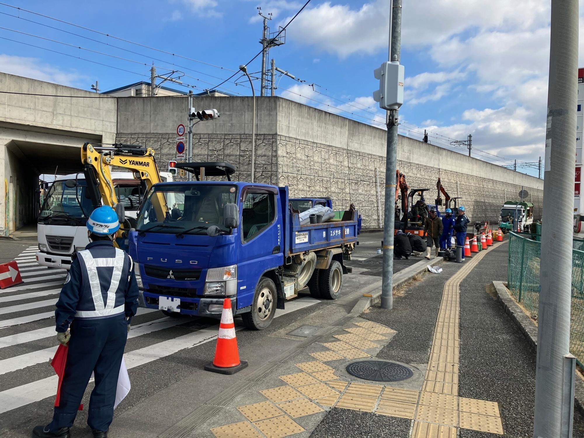 河川敷整備の様子2