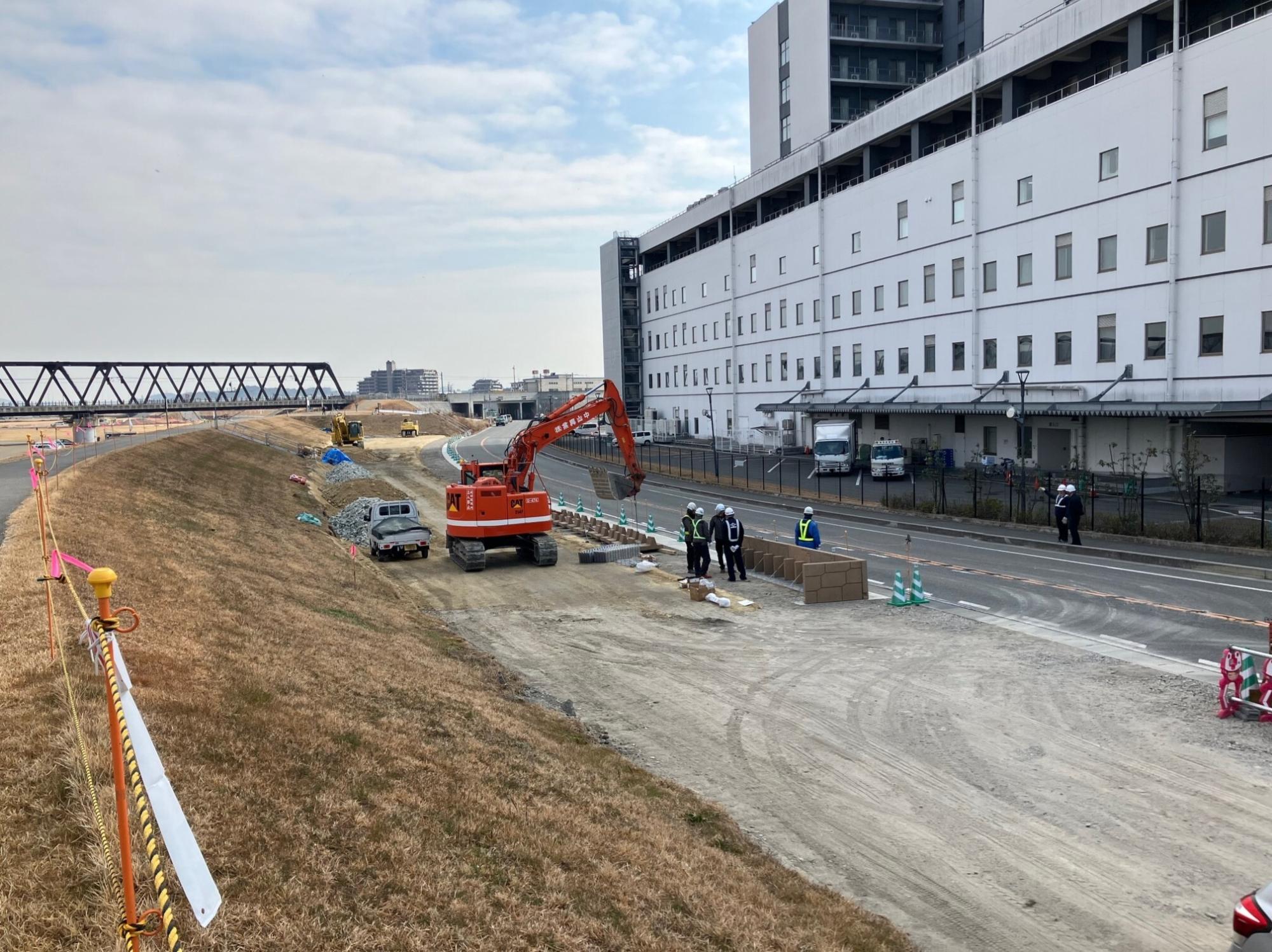 河川敷工事の様子7