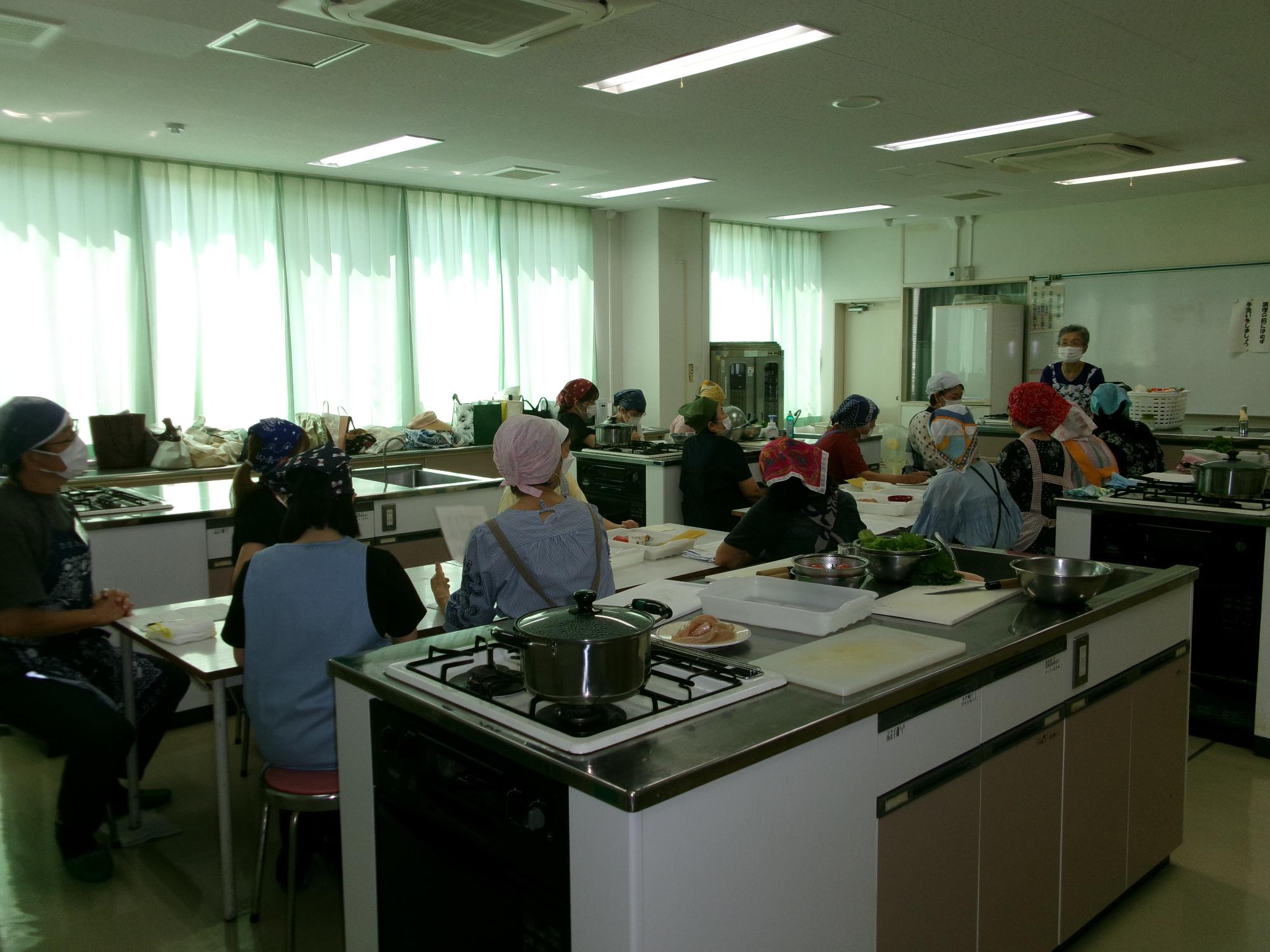 健康料理教室7月献立説明