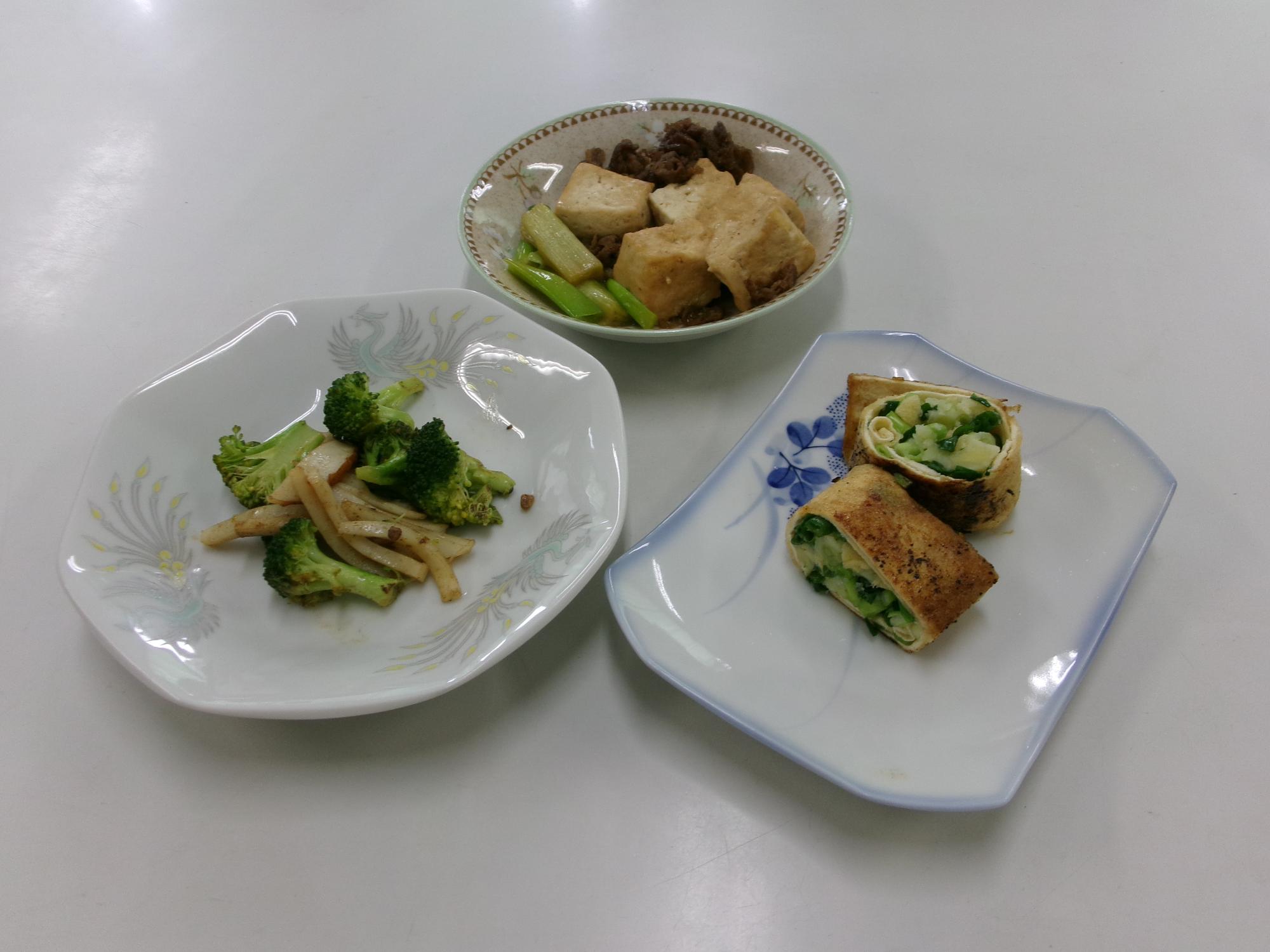 メンズクッキング今月のメニュー