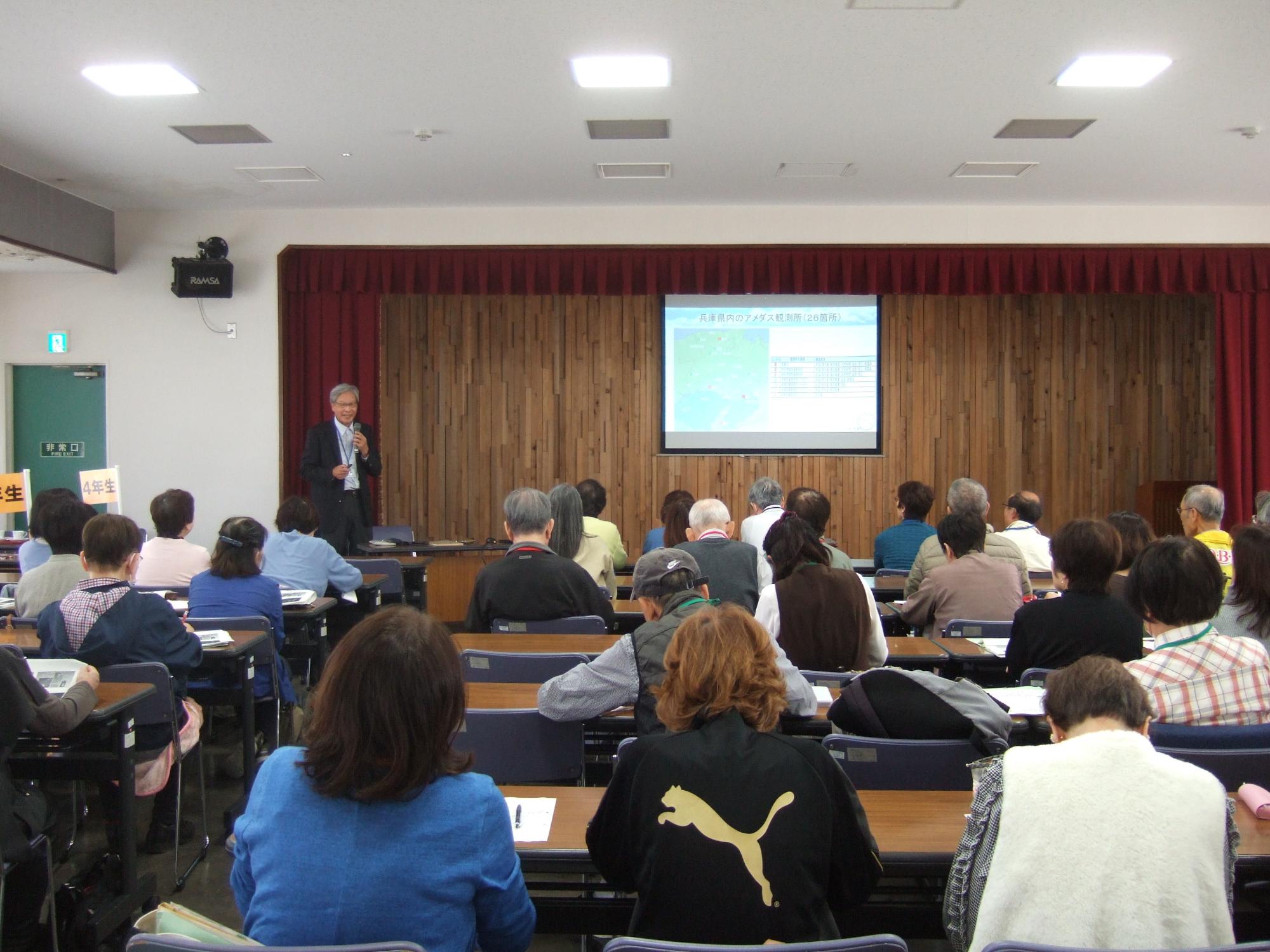 野口ふれあい大学講座の様子