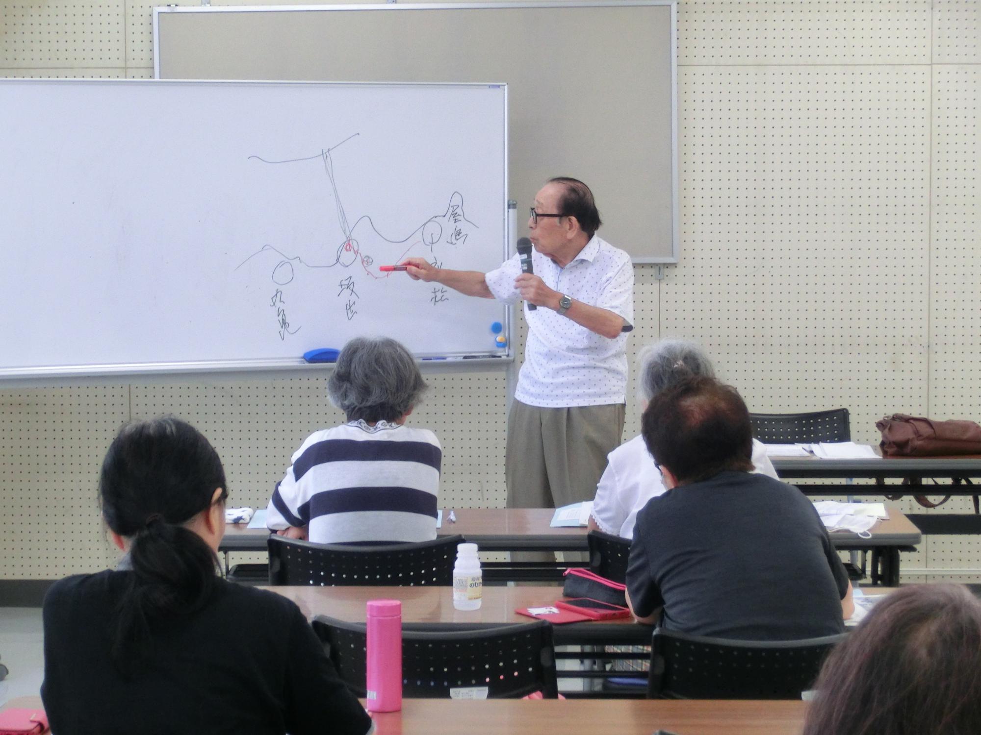 野口公民館楽しく学ぶ古典文学講座の様子