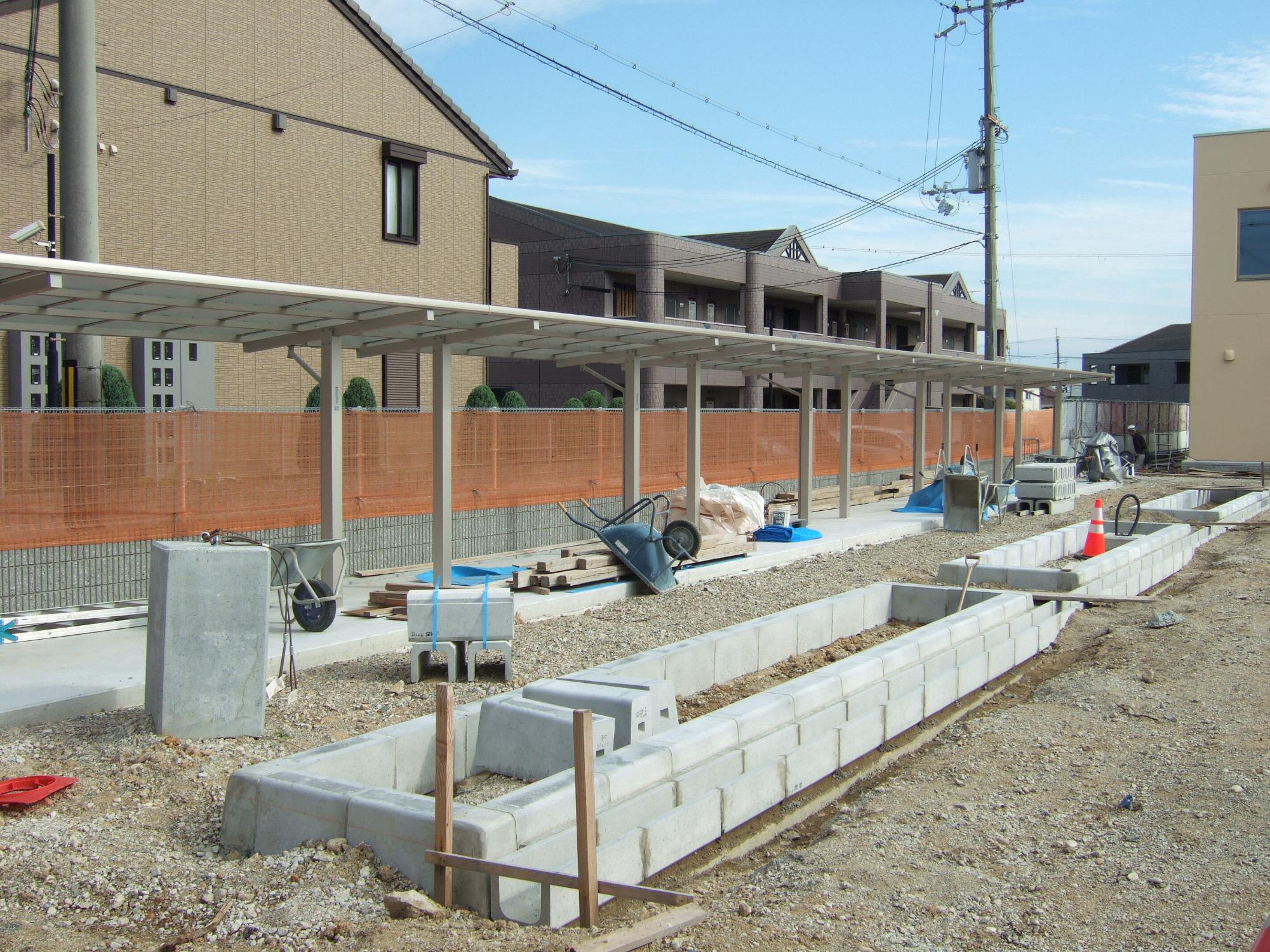 野口公民館改修工事の様子