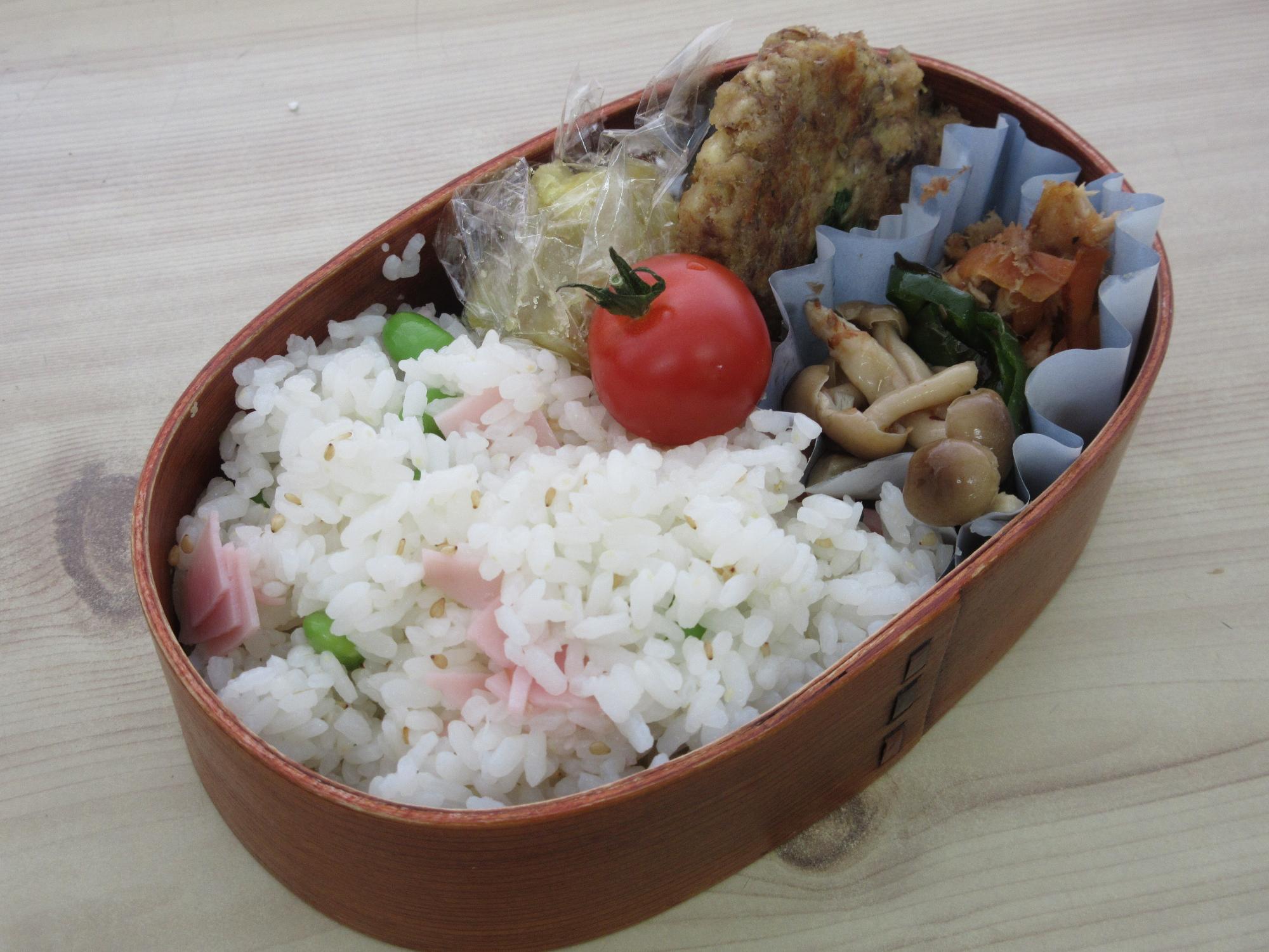 できあがったお弁当