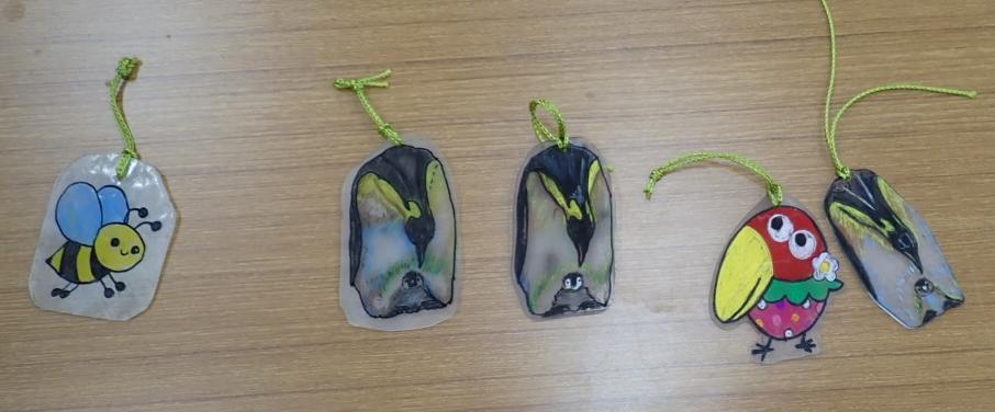 完成したストラップ
